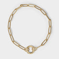 Paperclip Charm Holder Bracelet