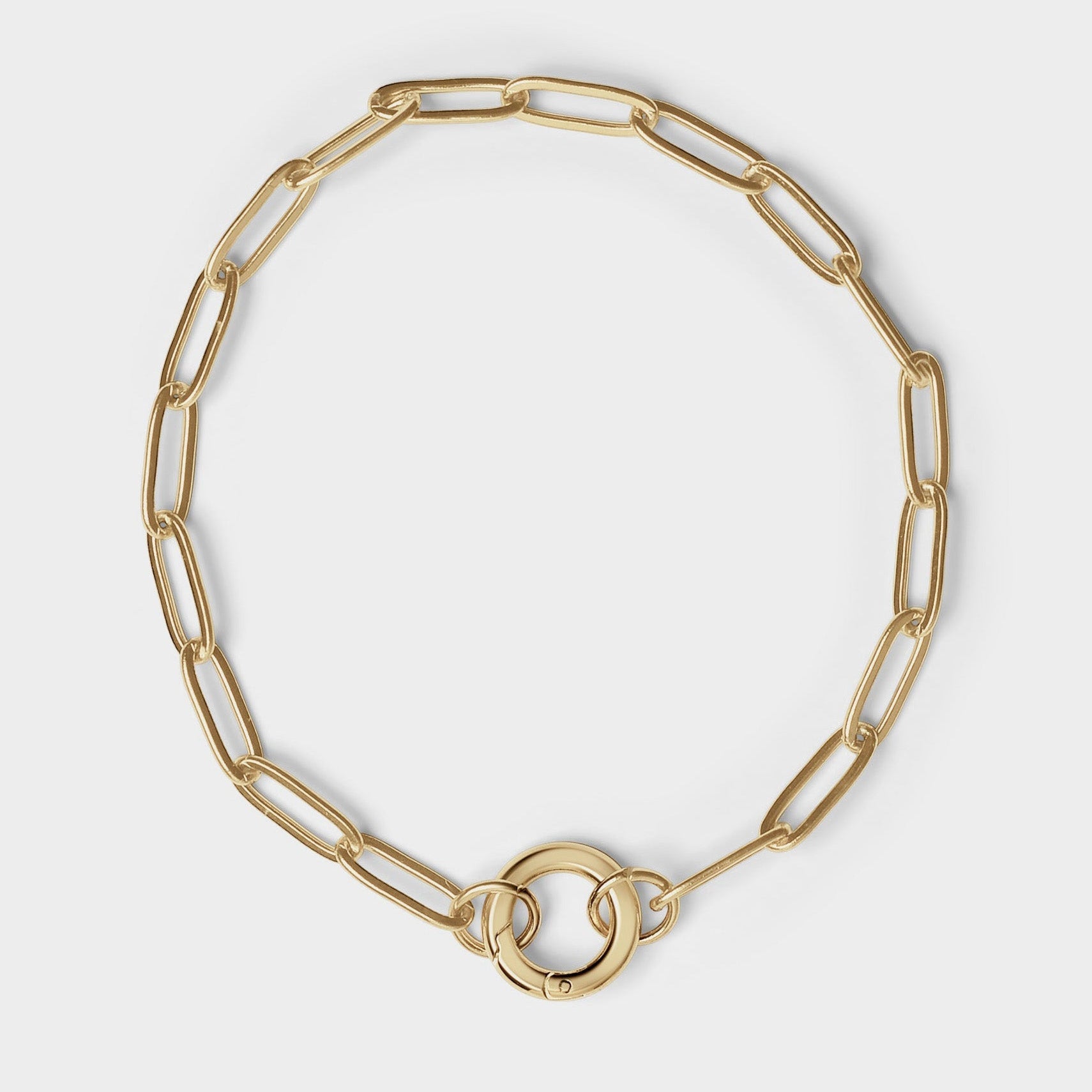 Paperclip Charm Holder Bracelet