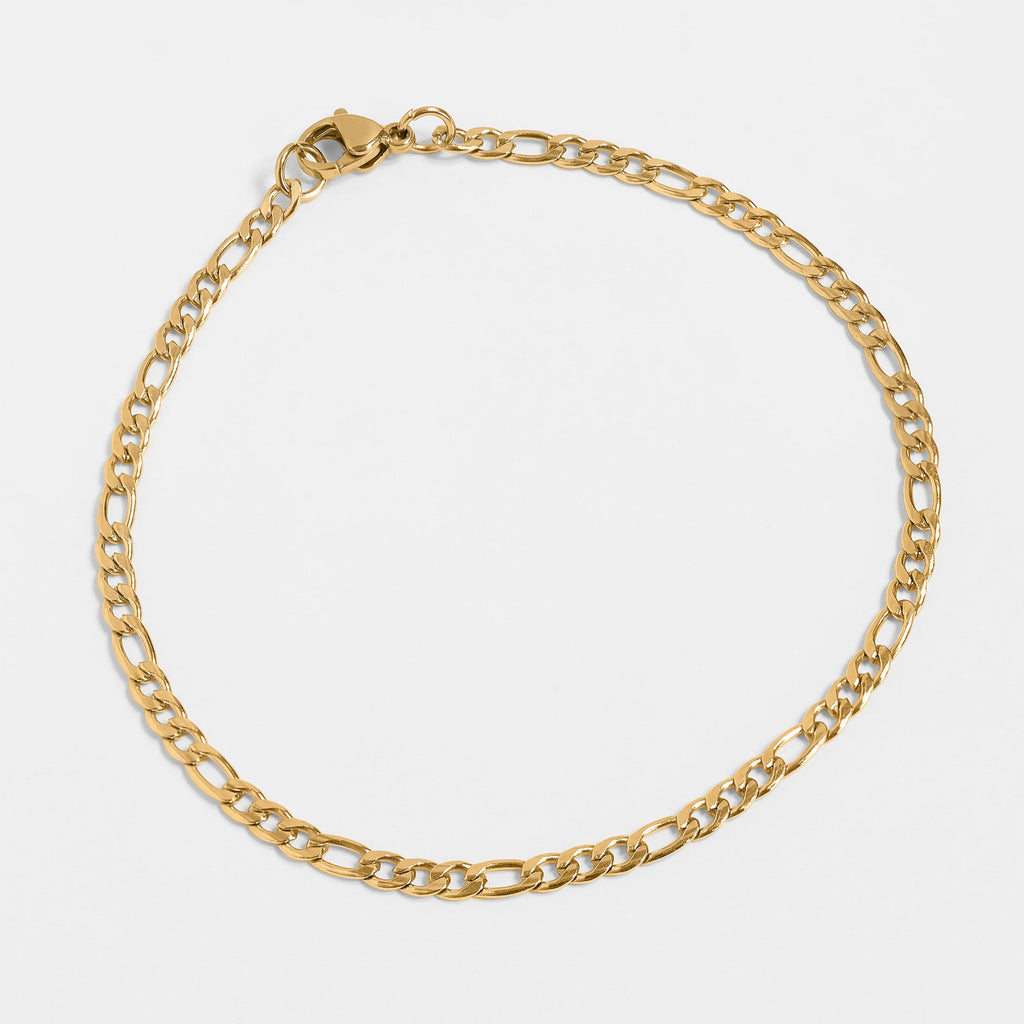 Gold Figaro Chain Bracelet or Anklet