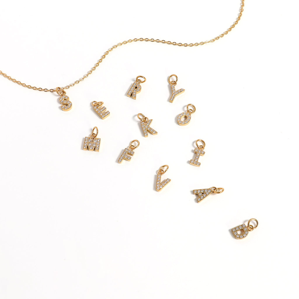 Gold Letter Charms