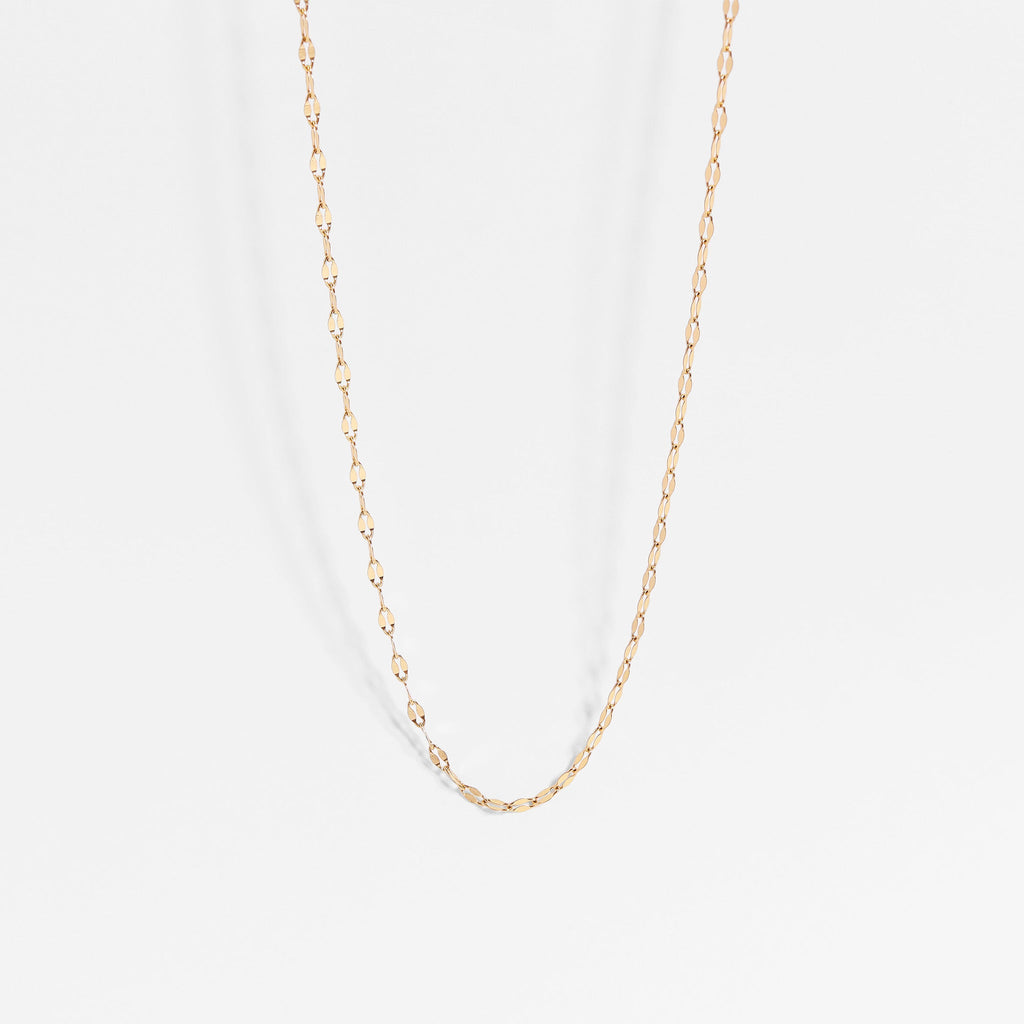 Gold lip chain necklace for women