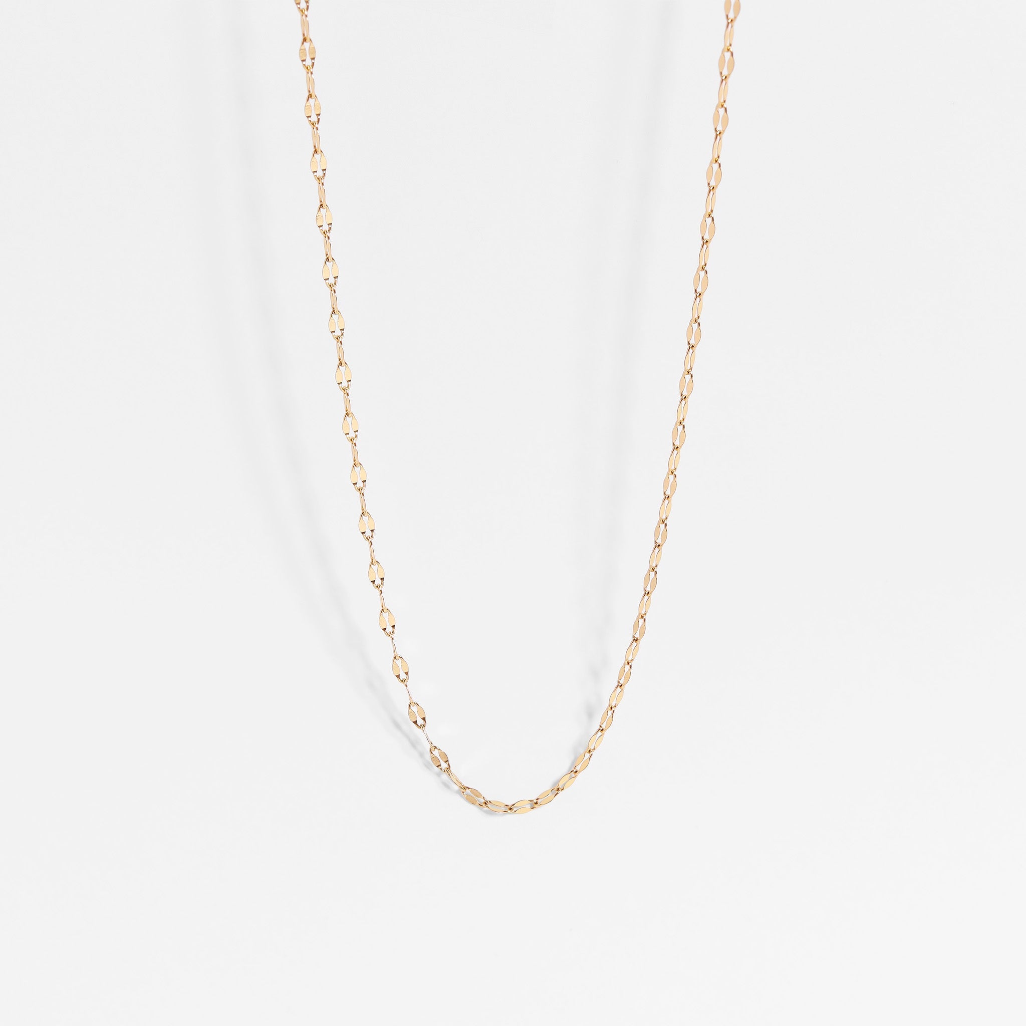 Gold lip chain necklace for women