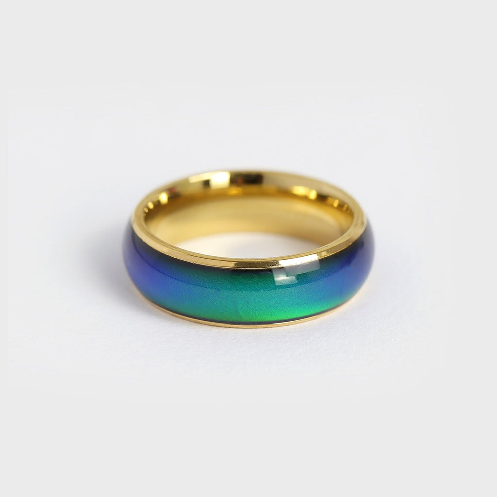Gold mood ring