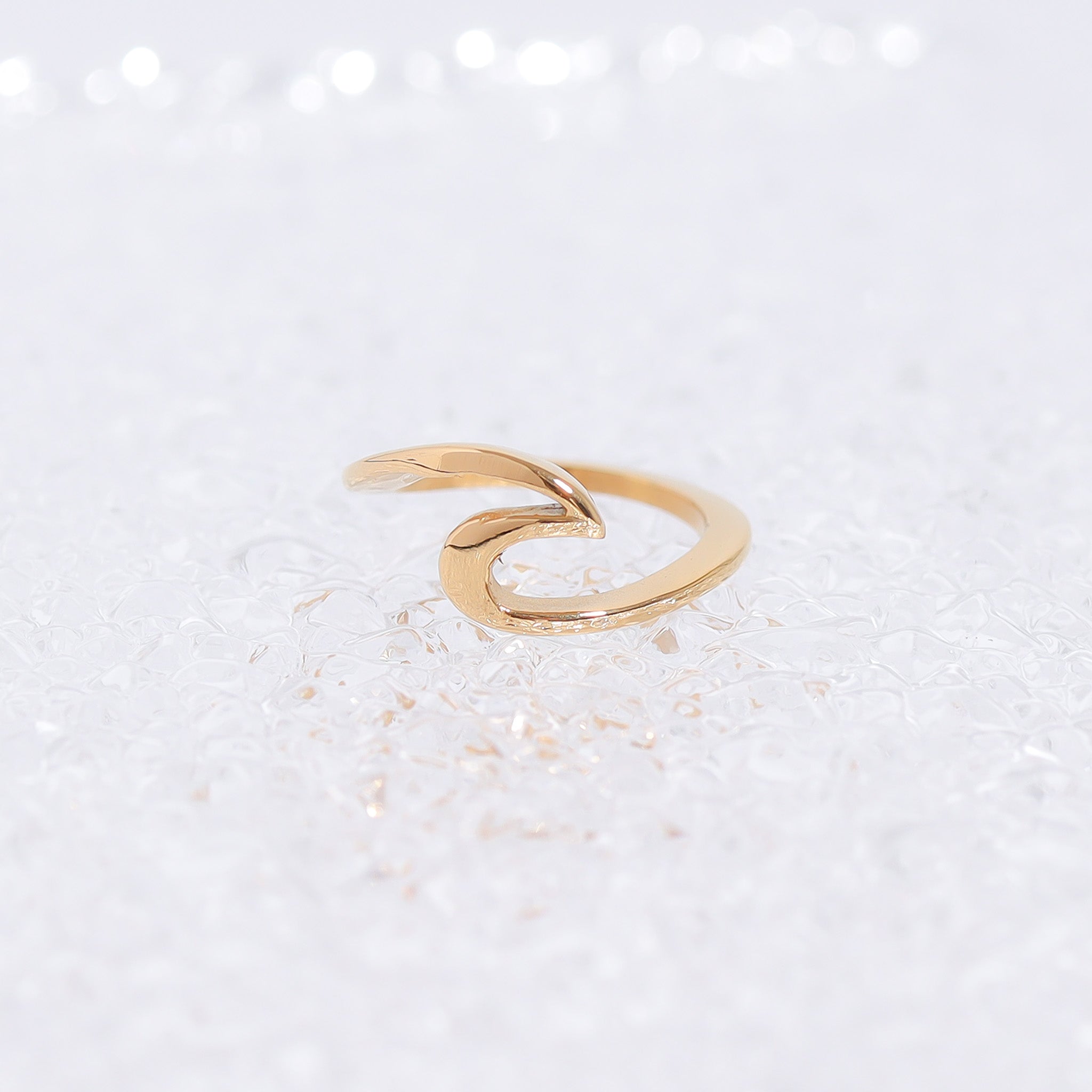 Gold Wave Ring