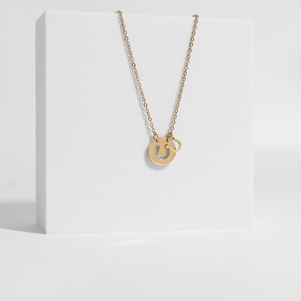 Cutout Horseshoe Necklace