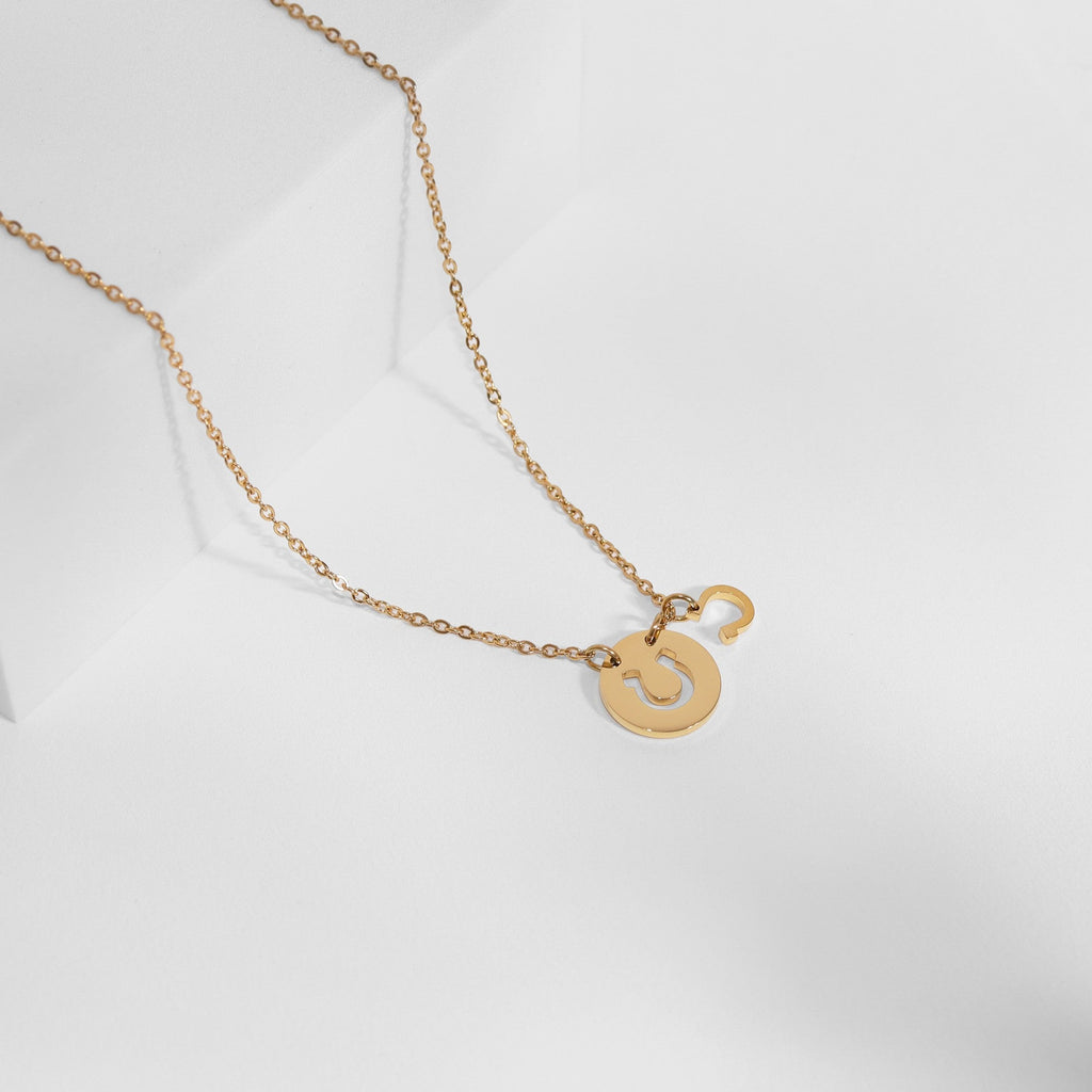 Cutout Horseshoe Necklace