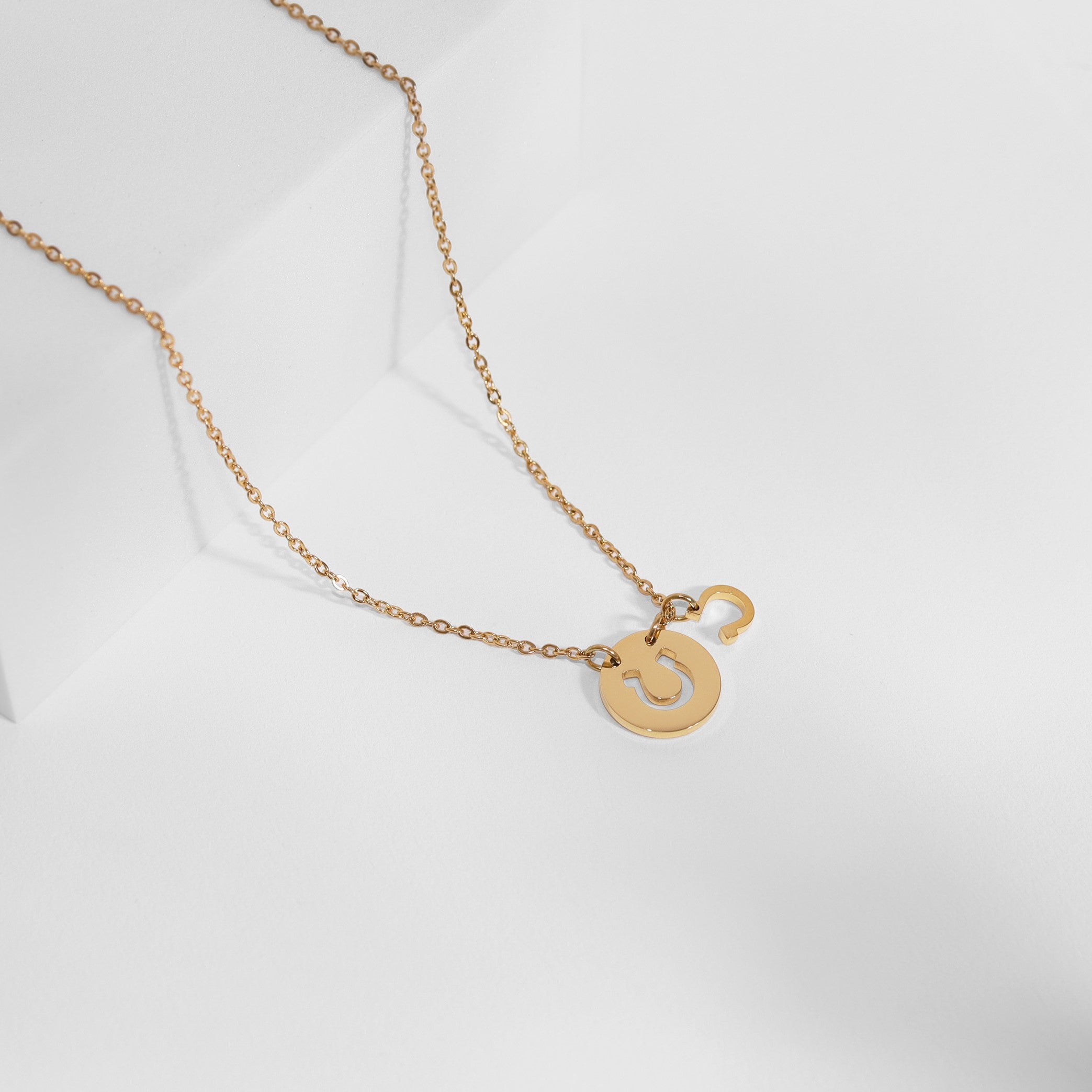 Cutout Horseshoe Necklace