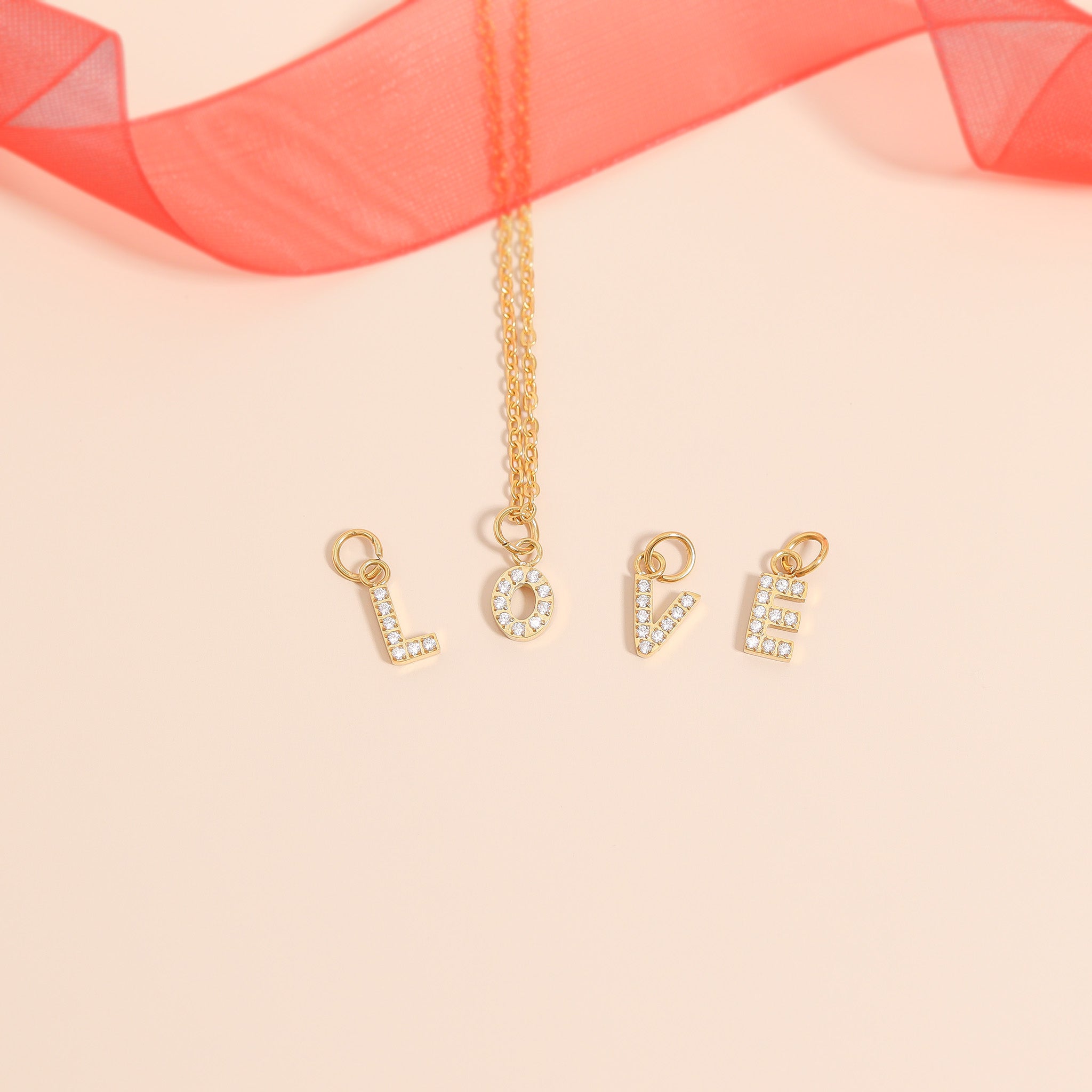 Gold Letter Charms