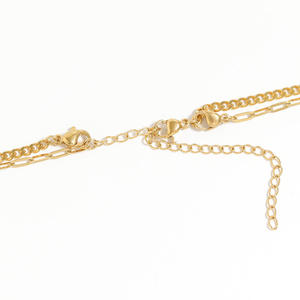 Heart & Lock Charm Necklace