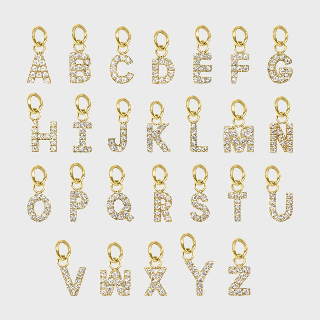 Gold Letter Charms