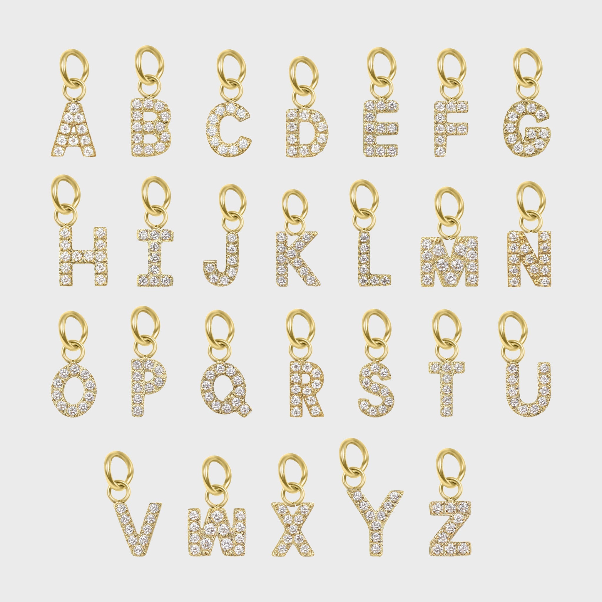 Gold Letter Charms