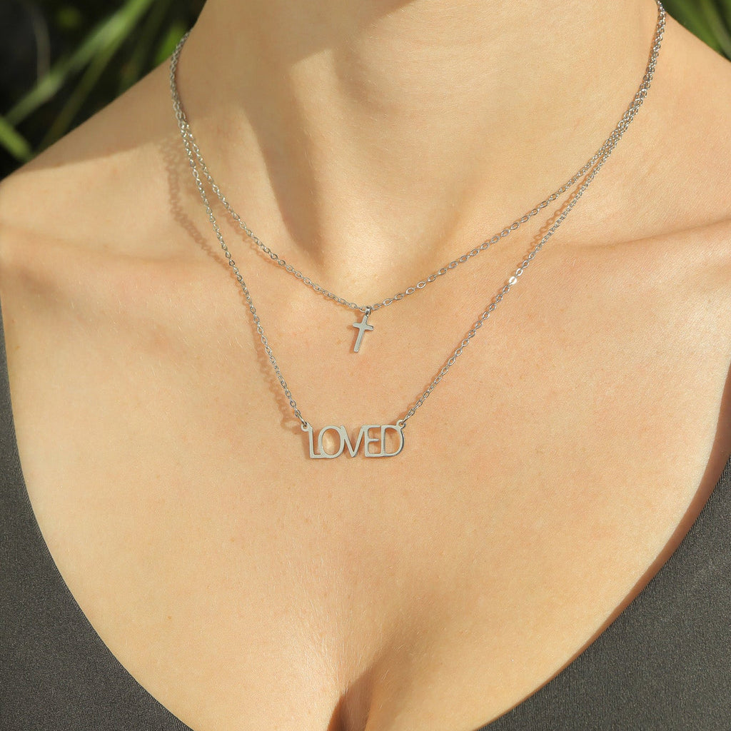 I am "Loved" Cross Charm Necklace
Success
