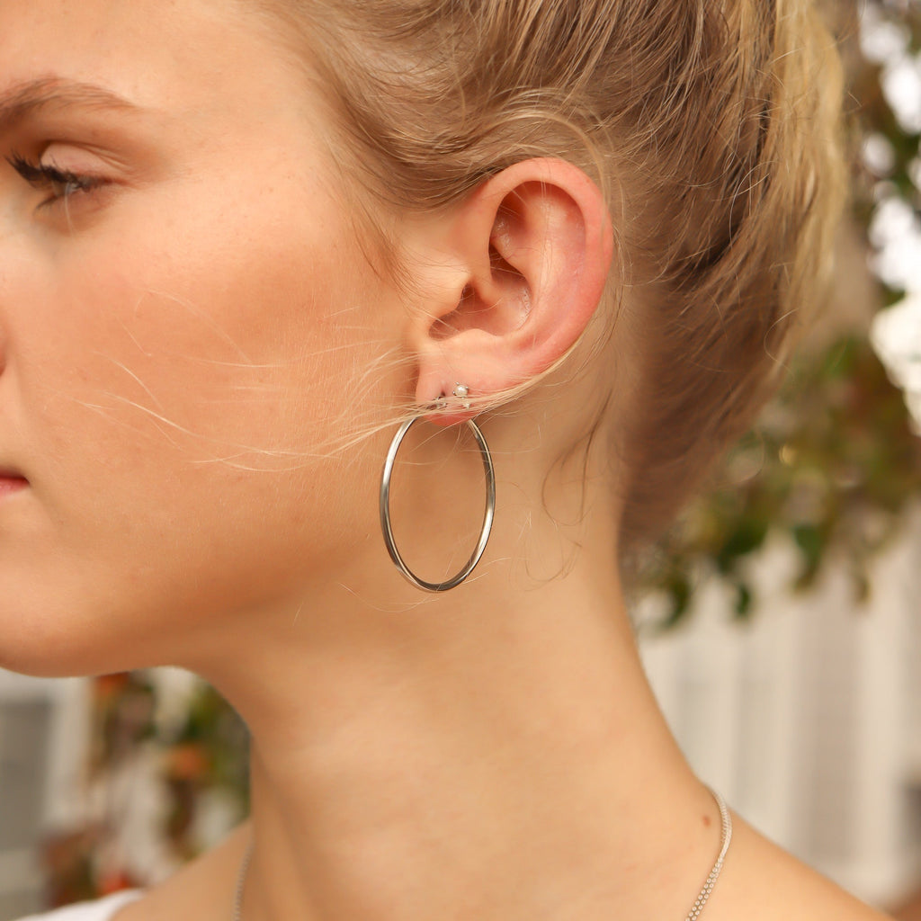 Contemporary Hoop Earrings