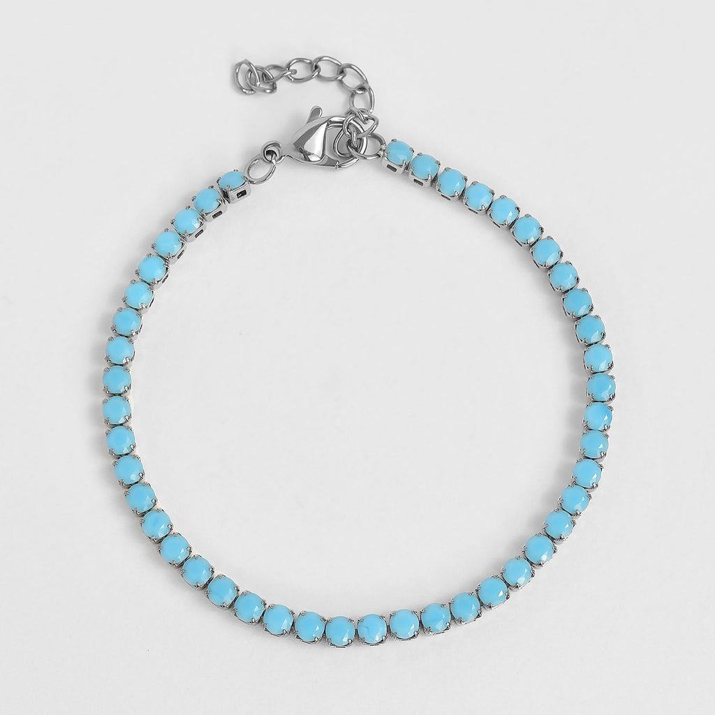 Turquoise Tennis Chain Bracelet