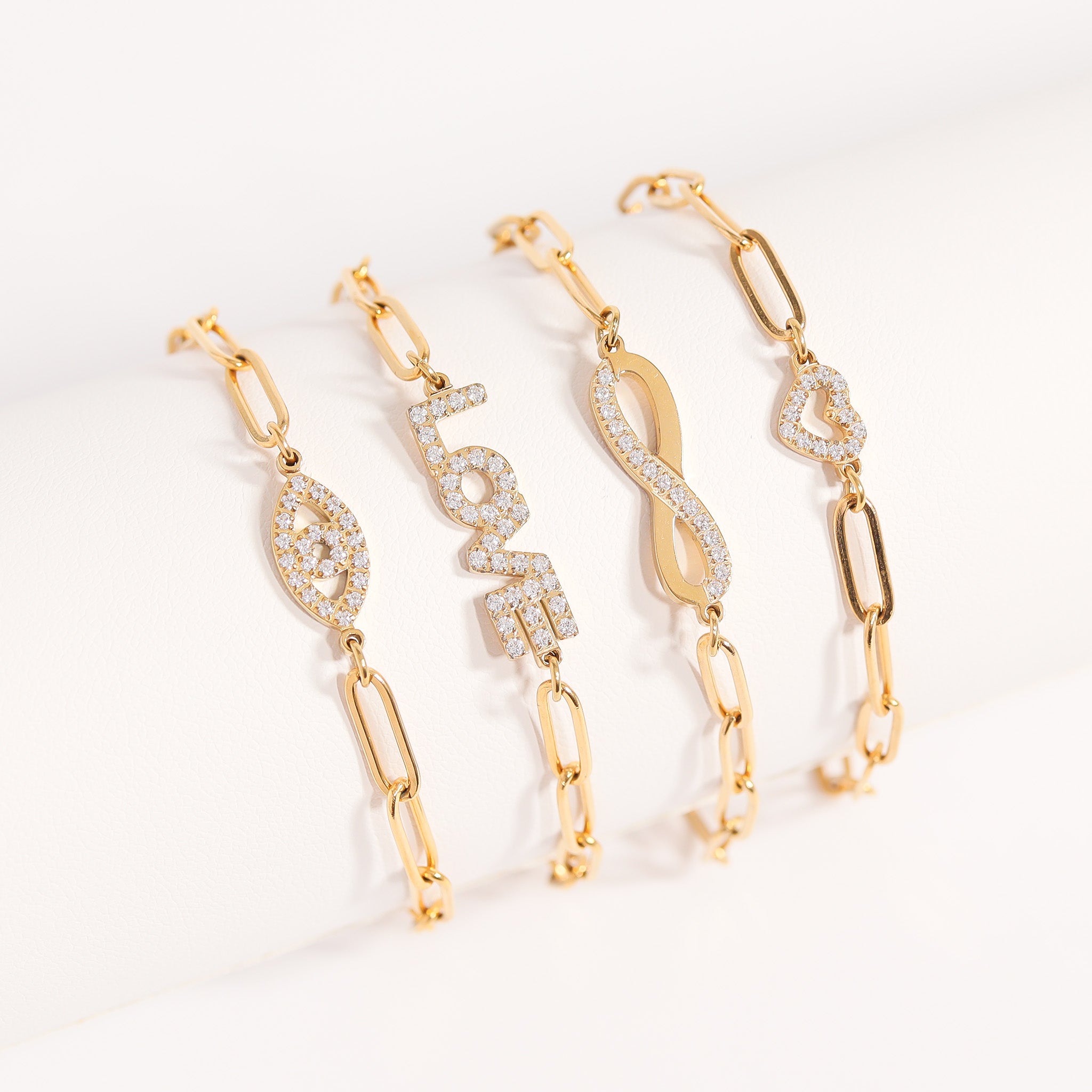 Paperclip Charm Bracelets