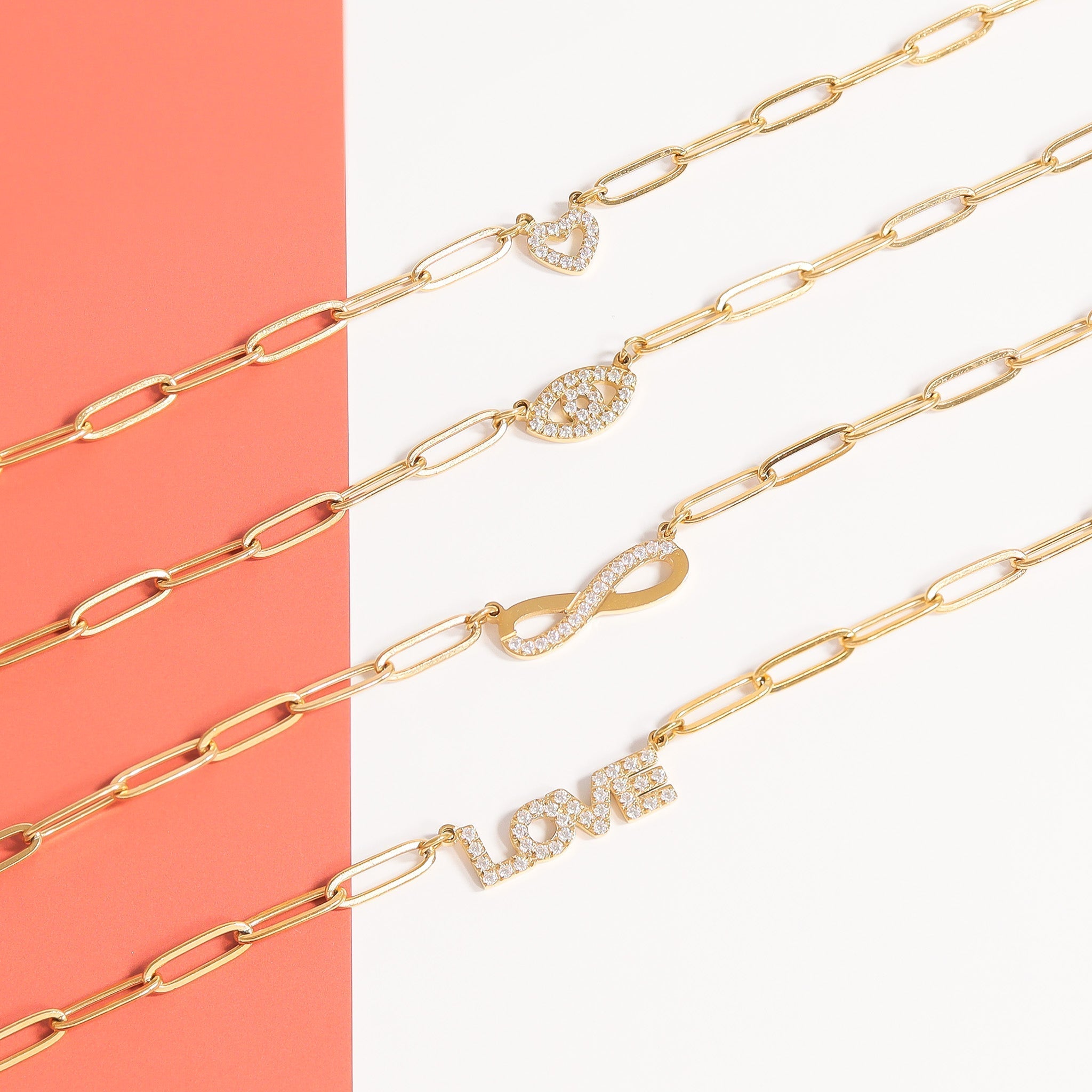 Paperclip Evil Eye Necklace