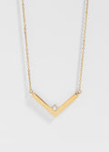 Cubic Zirconia V Necklace