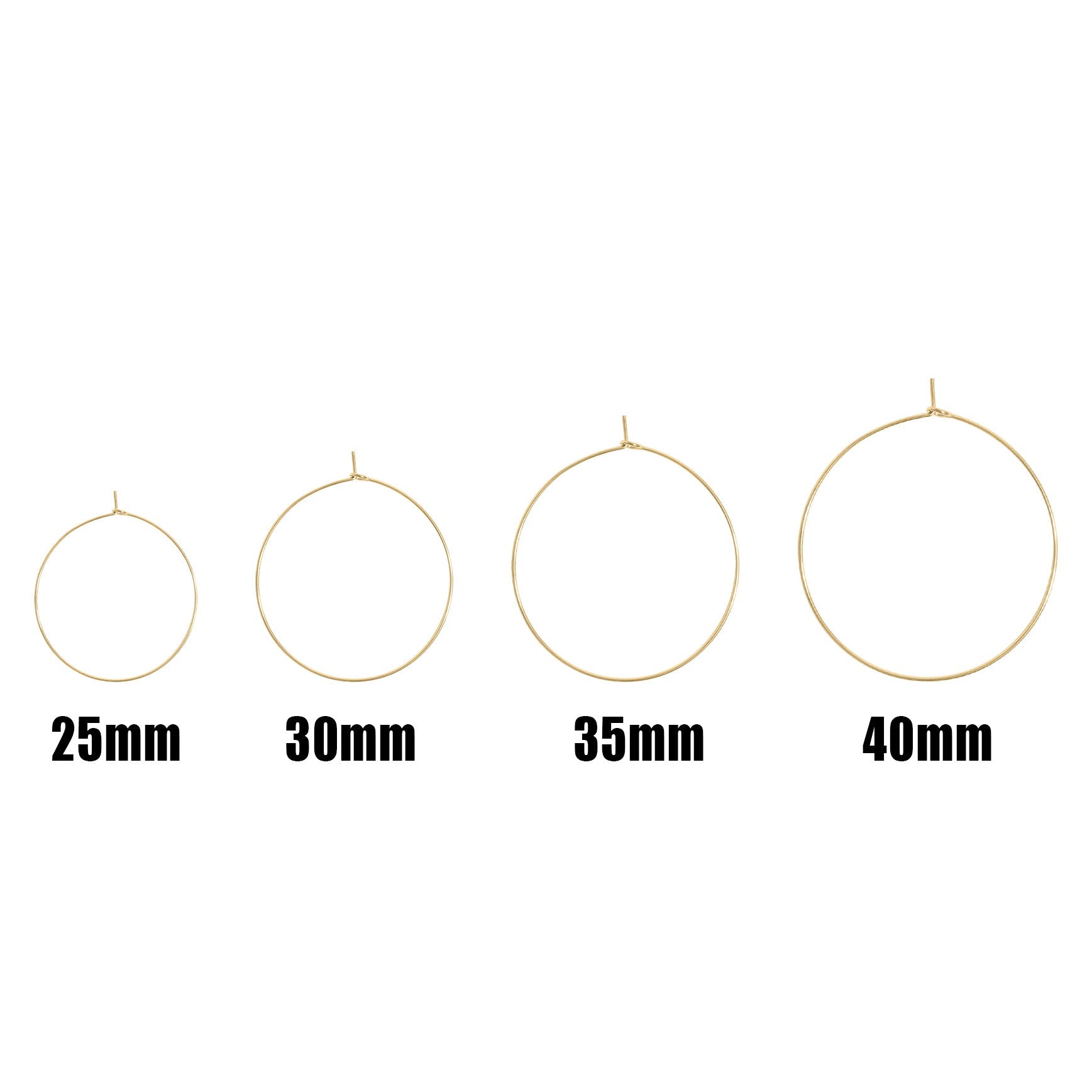 Wire Hoop Earrings