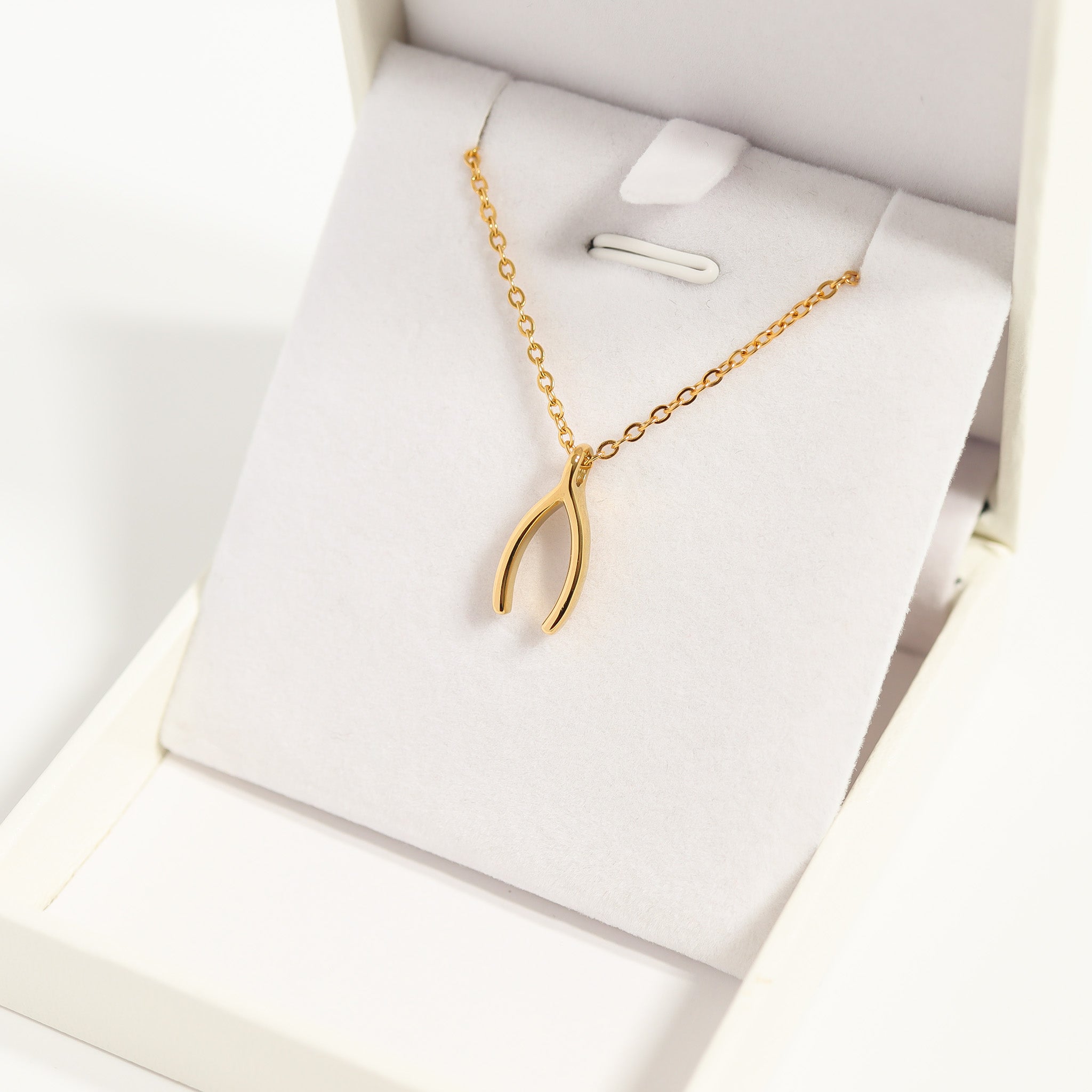 Wishbone Charm Necklace